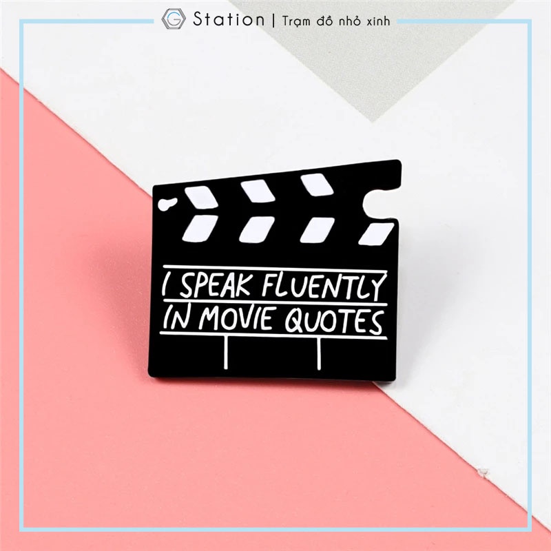 Pin cài áo bảng đạo diễn clapboard - GC032