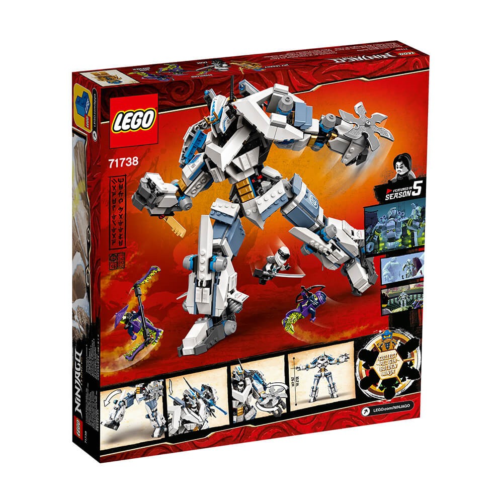 LEGO NINJAGO 71738 Chiến Giáp Titan Của Zane ( 840 Chi tiết)