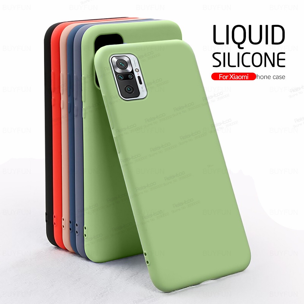 Ốp Lưng Silicone Màu Nhám Cho Điện Thoại Xiaomi Redmi Note 10 Redmi Note10 4G Not 10 Not10