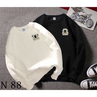 Áo đôi thu đông hình cún yêu, áo sweater đẹp nhất
