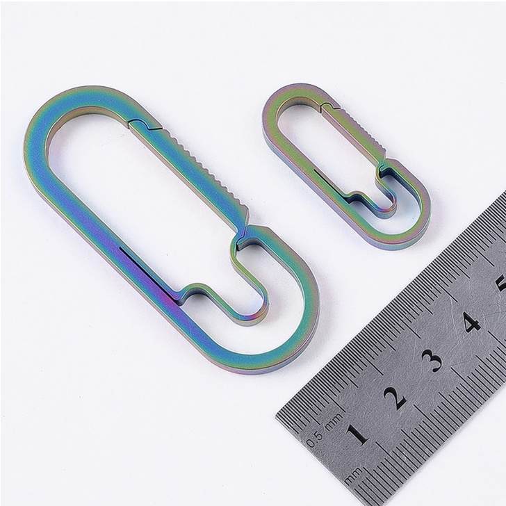 Móc Treo Chìa Khóa Mini Bằng Titan Co Giãn Tiện Dụng