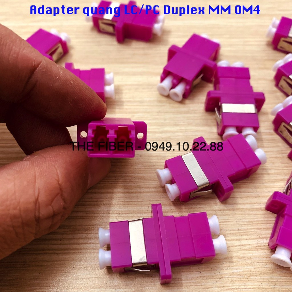 Adapter quang LC/PC MM Duplex OM4 (Bộ 6 hoặc 12 cái)