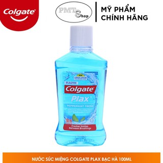 Nước xúc miệng Colgate Plax bạc hà 100ml kháng 99% vi khuẩn