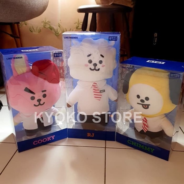 (Sẵn Rj) Gấu bông | Standing doll school BT21 (chính hãng)