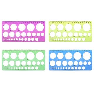 Thước khuôn vẽ hình tròn bằng nhựa dành cho học sinh