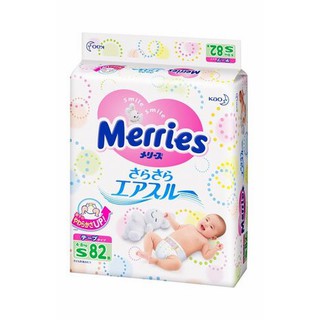 Tã giấy dán Merries Size L54, M64, S82, XL44, SS90 (miếng)