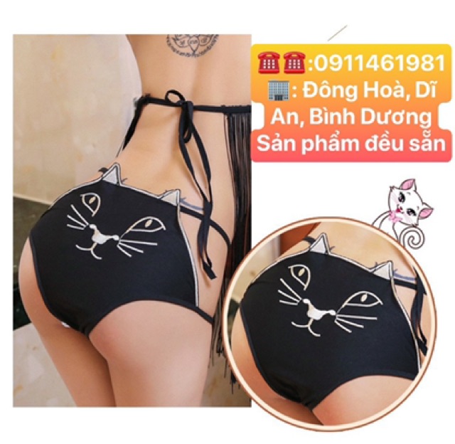 Q Q4217 ĐỒ NGỦ COSPLAY GỢI CẢM MÈO CON mua 2 sản phẩm giảm ngay 20k