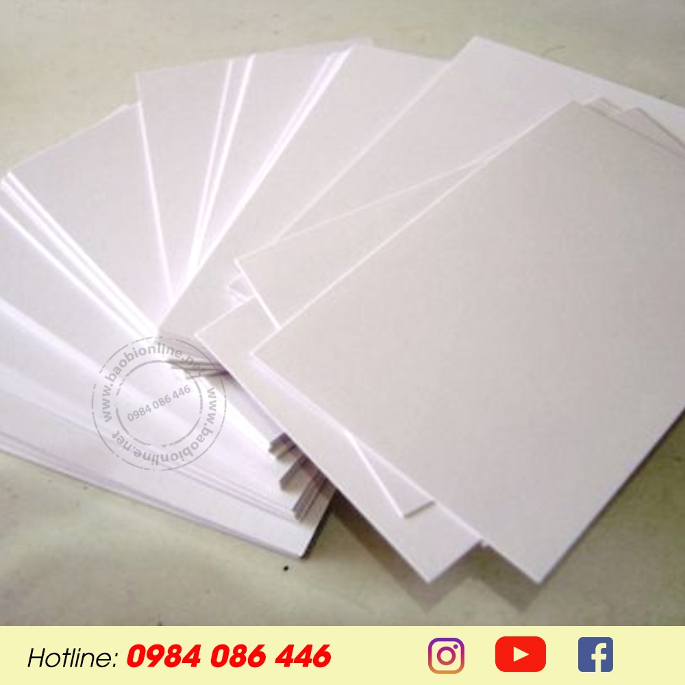 XẤP GIẤY IVORY A5 ĐỊNH LƯỢNG 300GSM/350GSM DÀY LÀM BÌA SỔ TAY, BẾ HỘP CAO CẤP - BAOBIONLINE