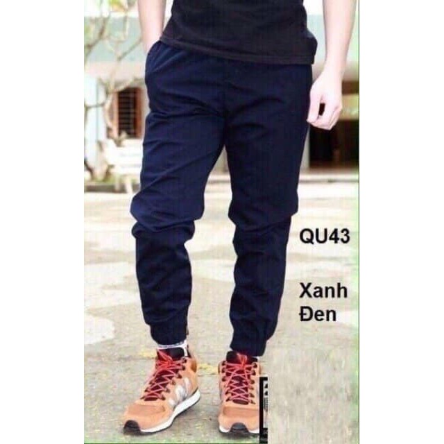Quần jooger kaki dây kéo như hình
