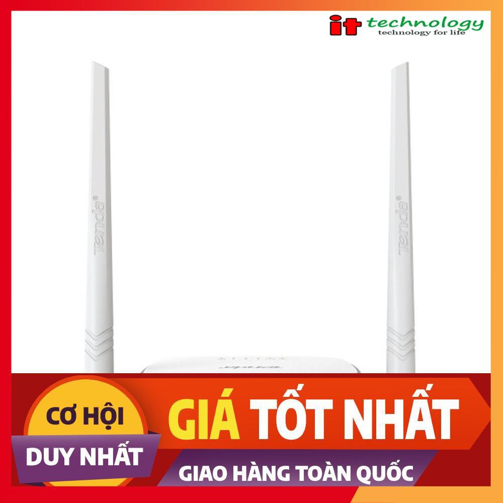 🎁 [Ảnh Thật ] Bộ phát tiếp sóng Wifi Tenda chuẩn N 300Mbps N301- 2 anten