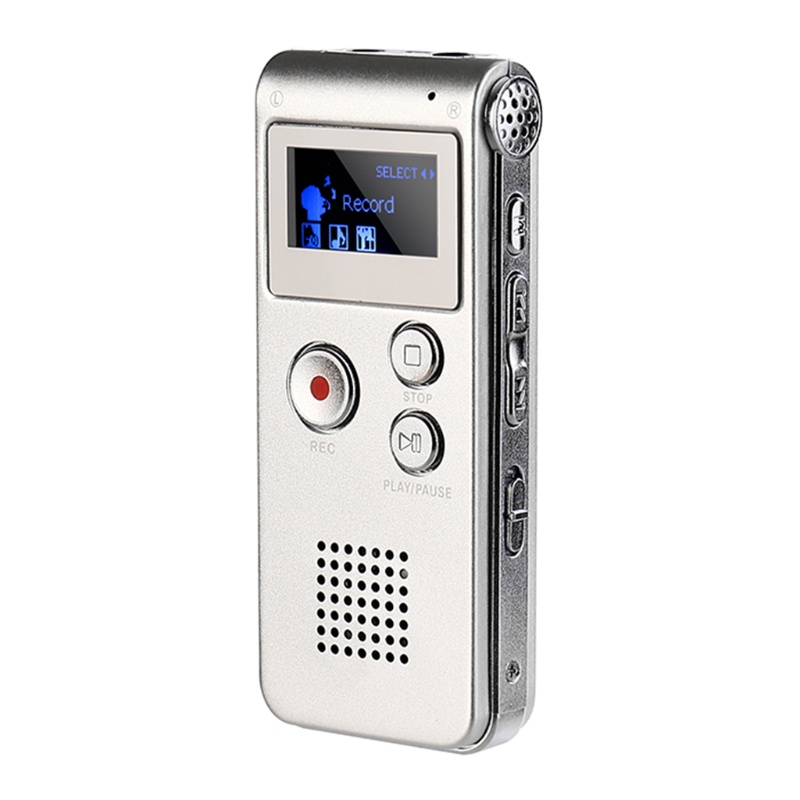 Máy ghi âm thông minh loại bỏ tiếng ồn mini MP3 8G màn hình LCD tiện dụng