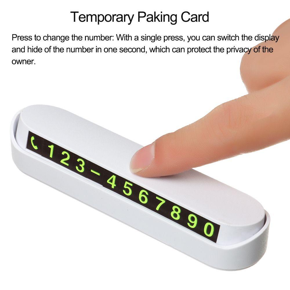 MAYSHOW Thẻ Đỗ Xe Tạm Thời Kích Thước 13x2.5cm Dành Cho Xe Hơi