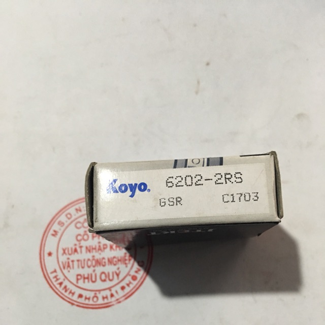 Vòng bi, bạc đạn Koyo 6202 - 2rs