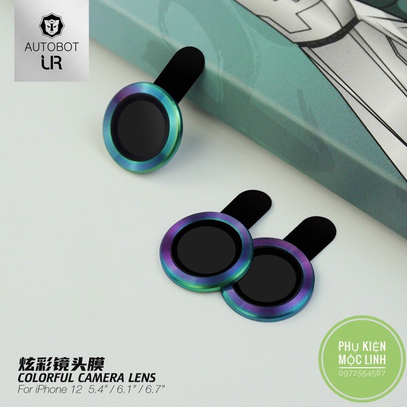 [Màu Titan] Iphone 12 Mini/ 12/ 12 Pro max [ Bộ 3 mắt] Dán từng mắt camera chống trầy Chính hãng Autobot  Bảo vệ cam