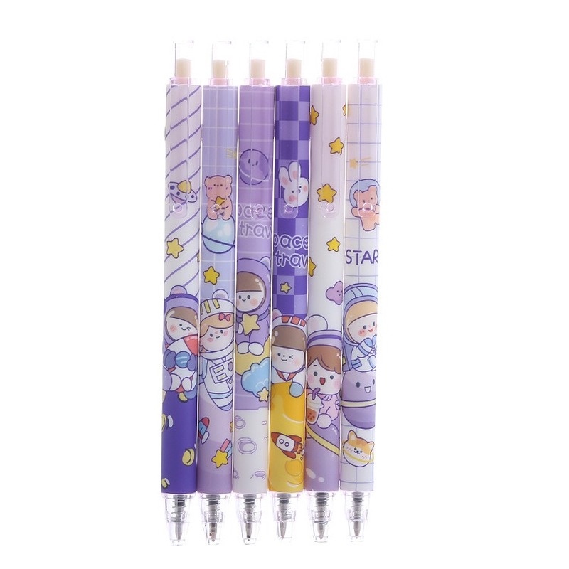 1 Bút Bi Ngòi 0.5mm Hình Hành Tinh Tím Dung Tích Lớn Sáng Tạo