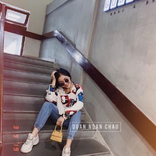 Áo croptop dài tay micky