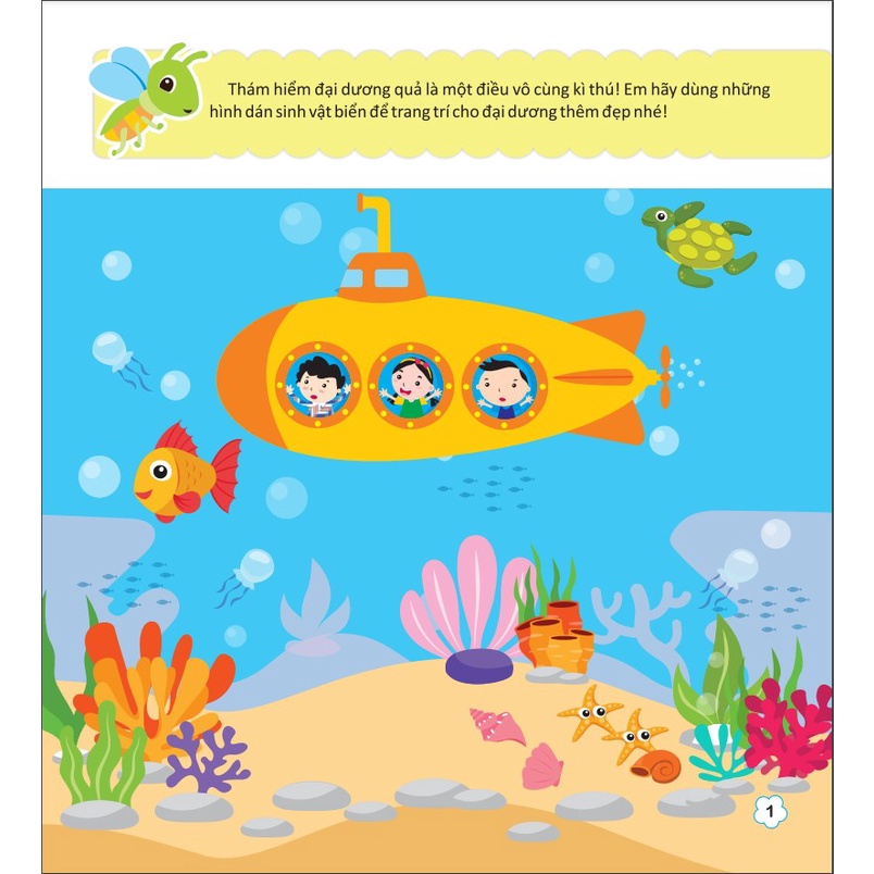 Sách - Sticker bóc dán thông minh - Phát triển chỉ số sáng tạo 2-6 tuổi - Tập 3