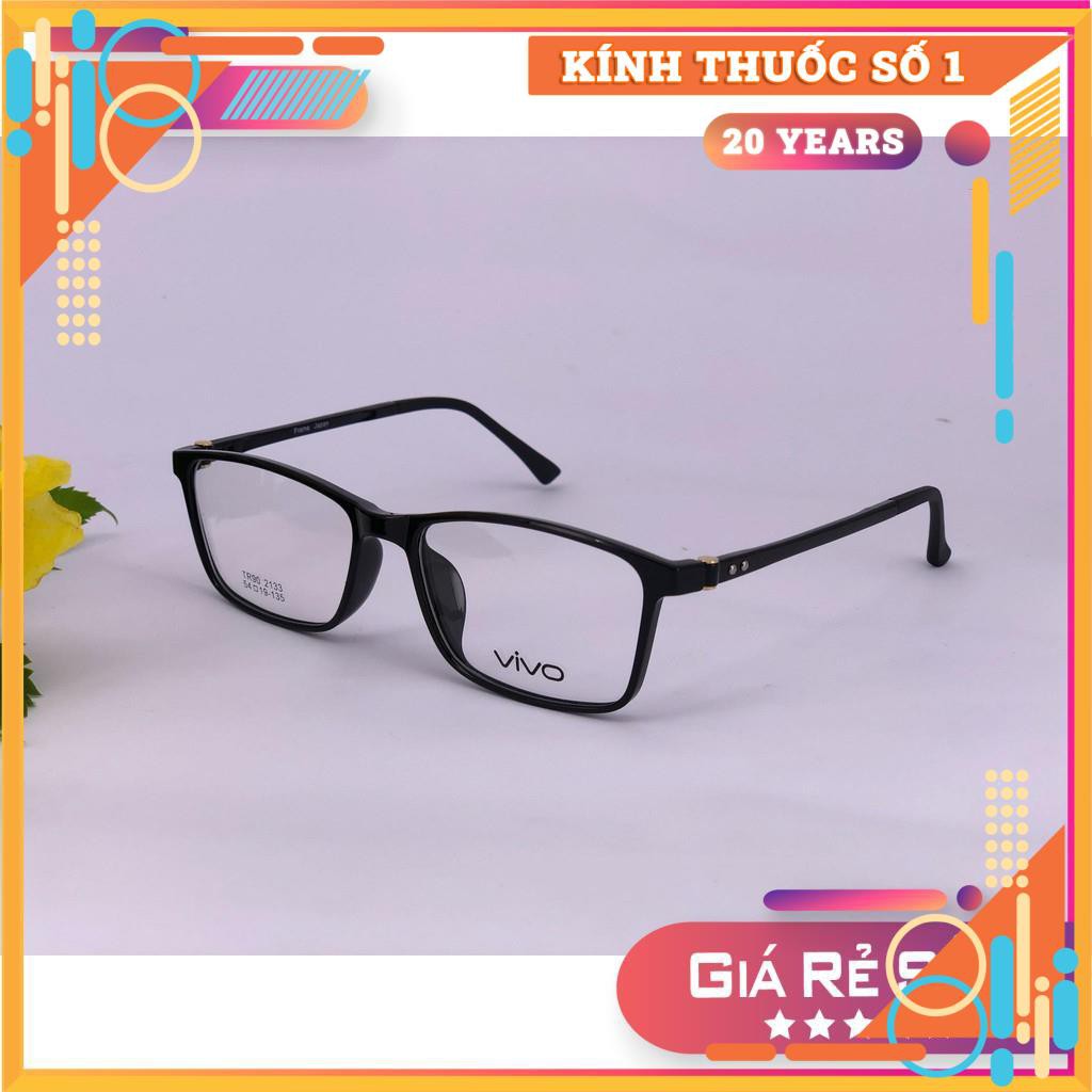 Gọng kính cận VIVO 2133 - Màu đen bóng/đen nhám/ghi