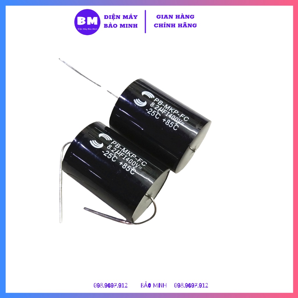 Tụ cản loa treble | Tụ phân tần tụ loa MKP SULUN 400V1.5uf 2.2uf 3.3uf 4.7uf 6.8uf 8.2uf 10uf 15uf 22uf nhập khẩu