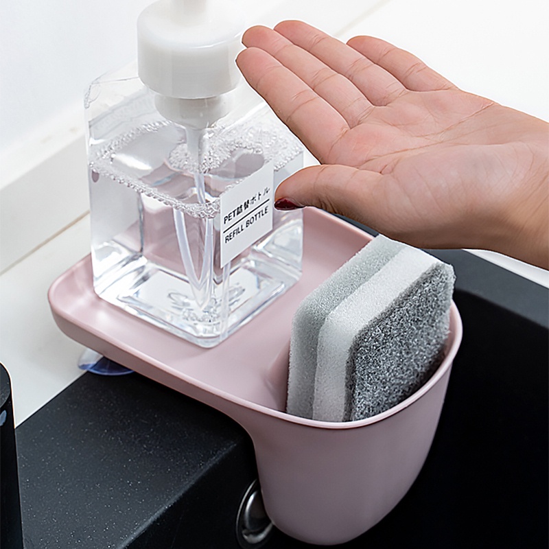 Rổ Đựng Xà Phòng Ráo Nước Có Giác Hút/ Giá Đỡ Đựng Miếng Rửa Chén Thời Trang Dành Cho Gia Đình
