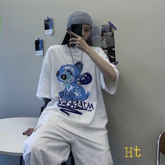 Áo phông Stich ngồi 2806 Tici H2O778