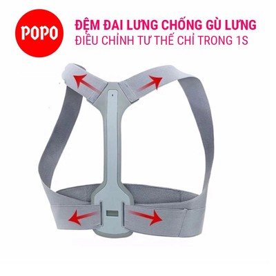 Đai điều chỉnh tư thế người lớn POPO,  dành cho nam và nữ, tặng kèm hộp cao cấp