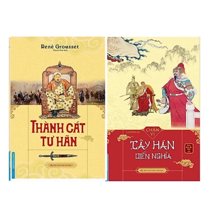 Sách - Combo 2 cuốn Thành Cát Tư Hãn + Tây Hán diễn nghĩa