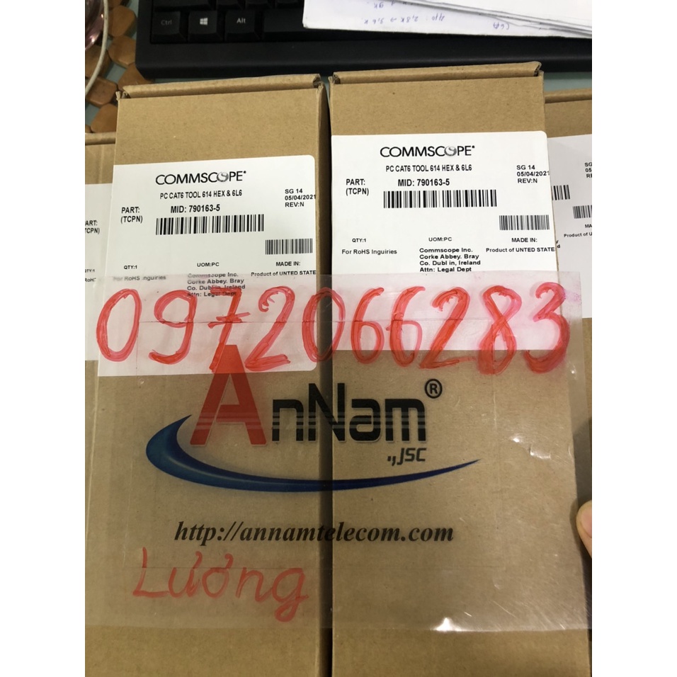 Kìm bấm mạng cat6 Commscope bấm 3 mảnh kềm bấm mạng cat6 mã 790163-5