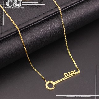 Dây chuyền titan mạ vàng 24k chìa khóa dior thời trang