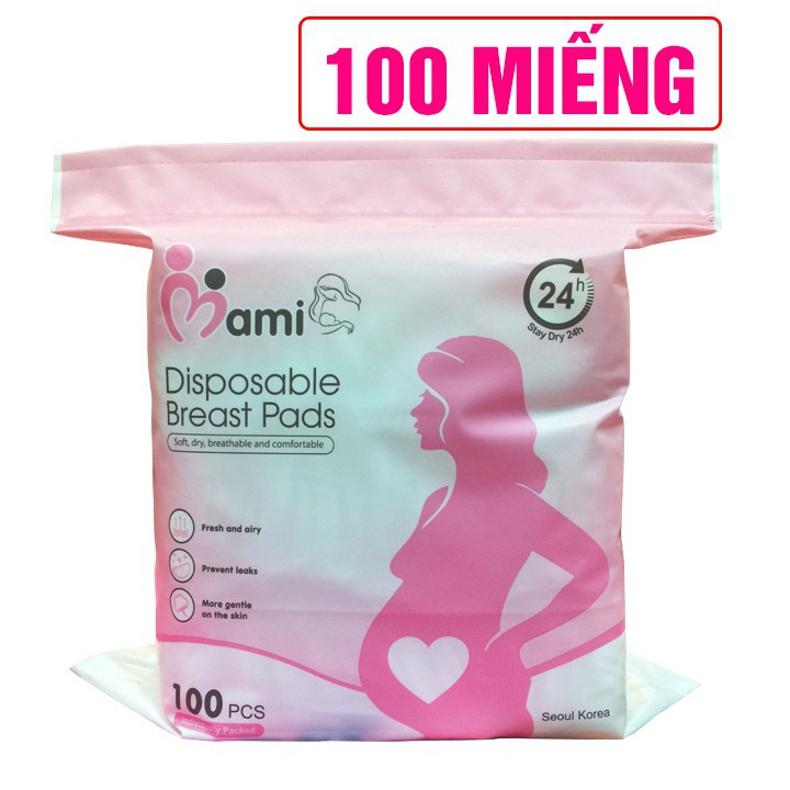 Miếng Lót Thấm Sữa CMBear Bịch 108 Miếng/ Tiết Kiệm.Mamicare bich 100 miếng