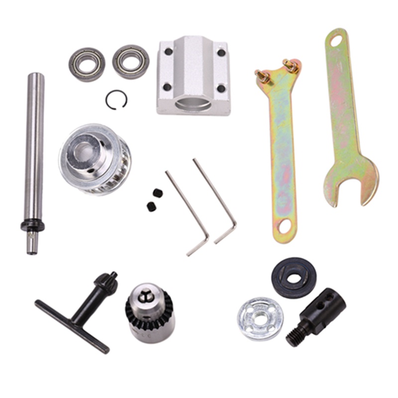 Bộ phụ kiện đai cắt trục chính và mũi khoan dùng cho cắt mài chế biến đồ gỗ / máy cưa bàn DIY không cần điện
