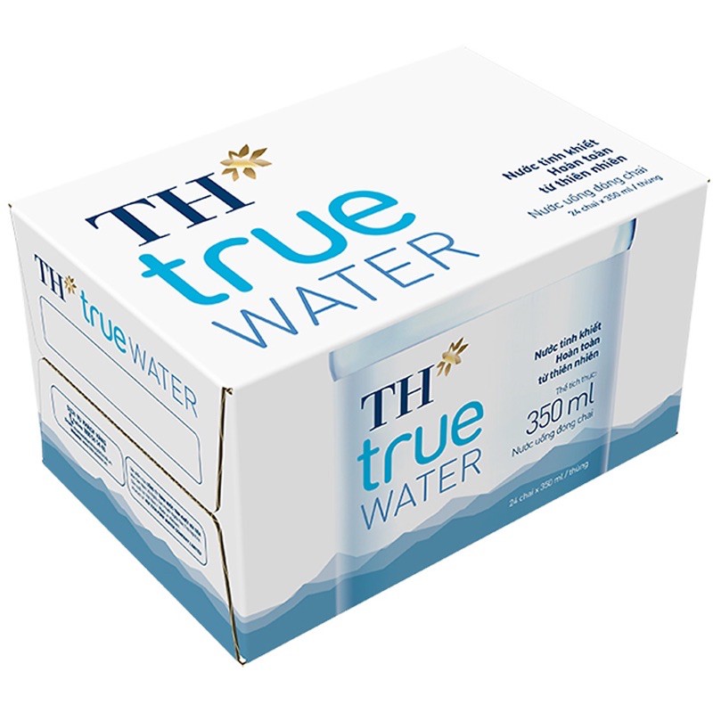 Thùng 24 chai Nước tinh Khiết TH true WATER chai 350ml