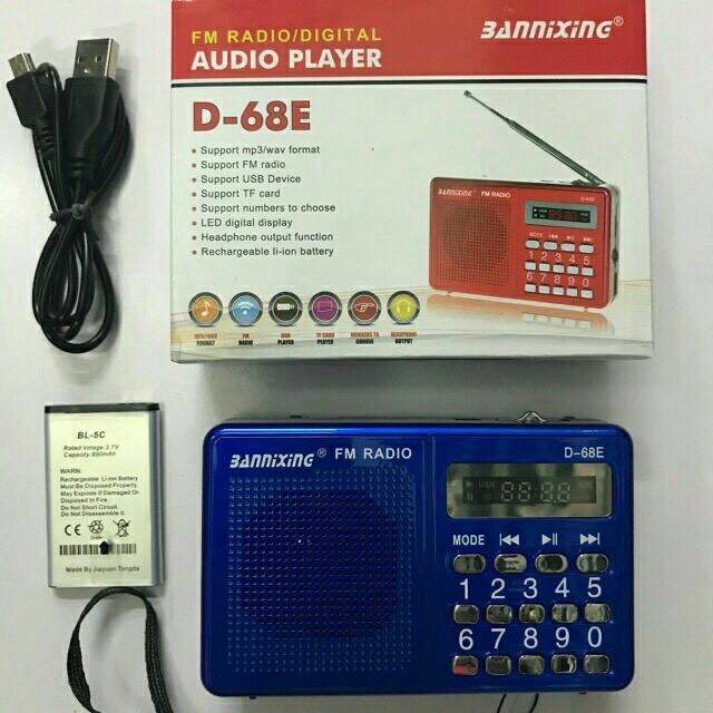 Đài FM radio D-68E BH 6 tháng lỗi đổi mới