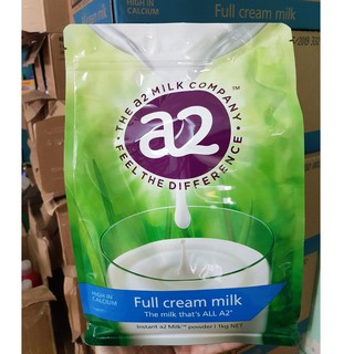 Sữa A2 full Cream: Sữa tươi nguyên kem dạng bột 1kg: Hàng nội địa Úc