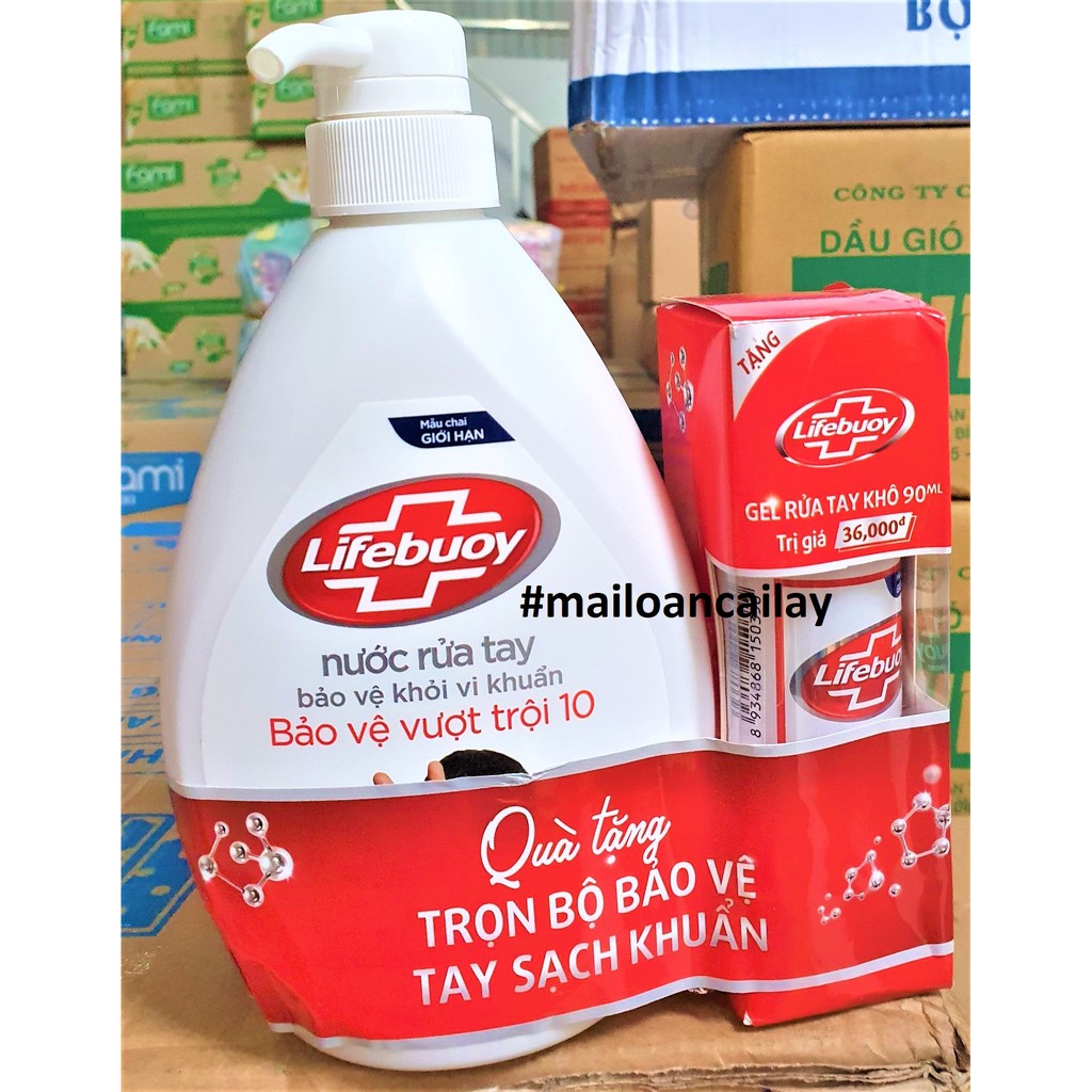 Nước Rửa Tay Lifebuoy 500g-180g