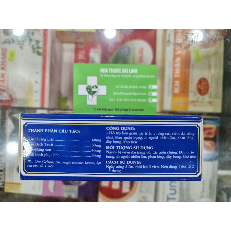 Hỗ trợ giảm các triệu chứng viêm đại tràng - Viên uống Hoàng Phục Linh