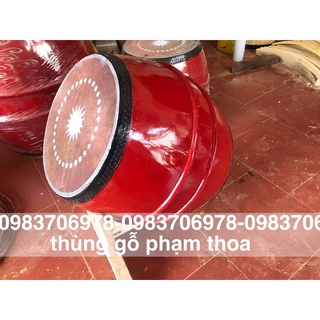 Trống gỗ trường học- trống cúng -trống lễ gỗ mít ra trâu