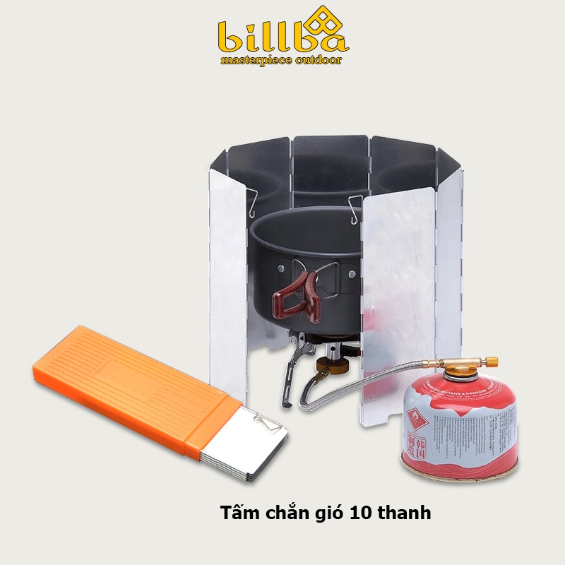 10 tấm chắn gió bếp xếp gọn- Tấm chắn gió bếp ga dã ngoại, du lịch BB7134