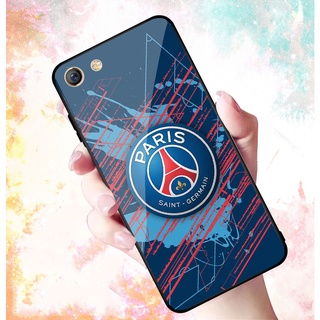 Ốp Lưng OPPO A83 F3 PLUS mặt kính cường lực cao cấp In hình Câu Lạc Bộ Bóng Đá