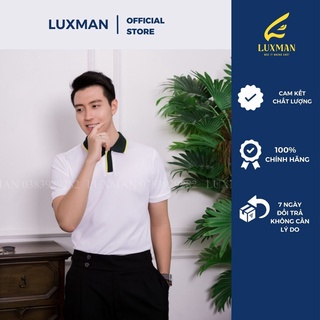 [TẶNG SỊP NAM CAO CẤP] Áo Polo nam đẹp  cao cấp cổ bẻ chất vải cá sấu CVC xịn, năng động thương hiệu LUXMAN