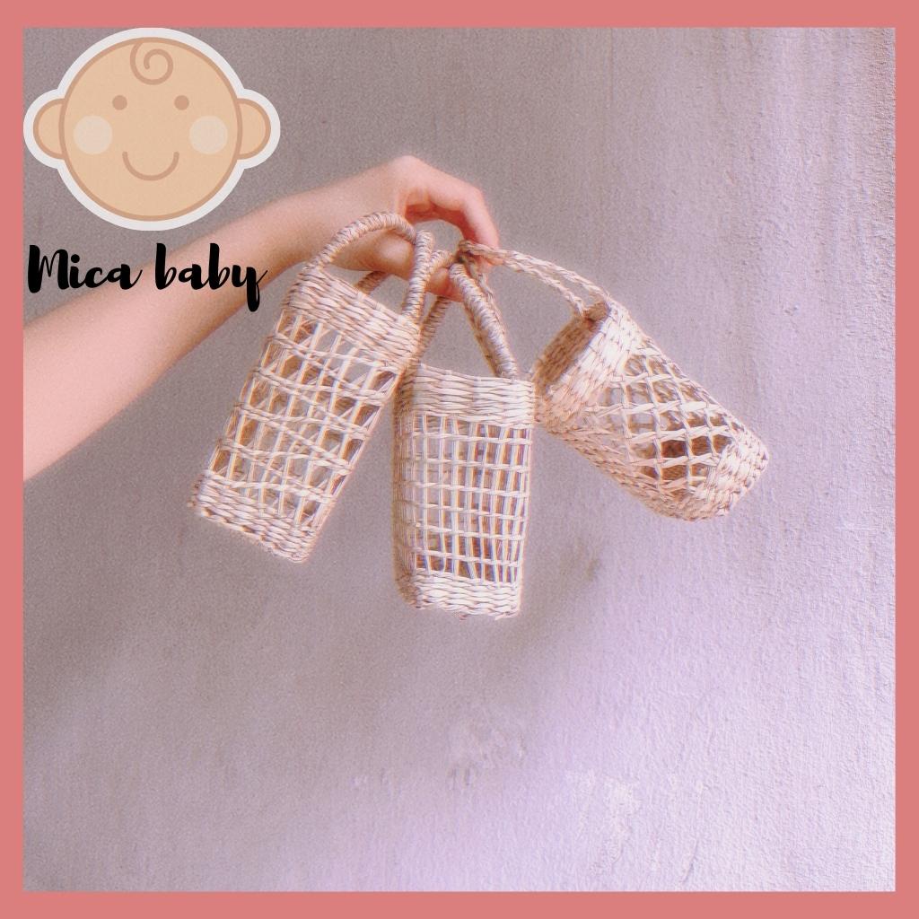 Túi cói siêu xinh cho bé Mica baby TC05