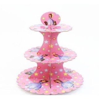 Tháp để bánh cupcake 3 tầng