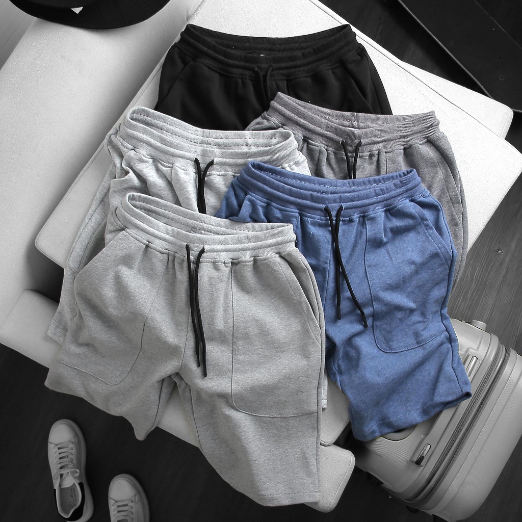 quần short nỉ cao cấp - 3 màu - cam kết đổi trả