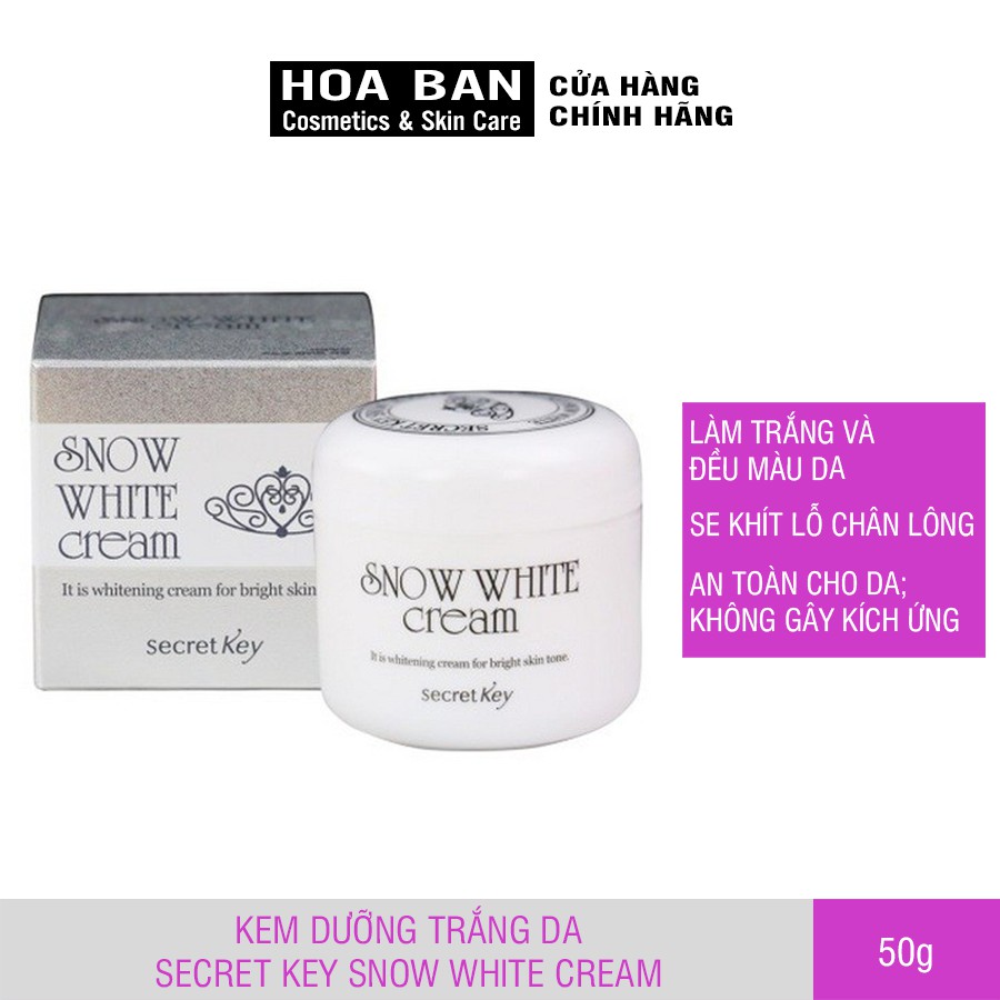 Kem dưỡng trắng da Secret Key Snow White Cream 50gr