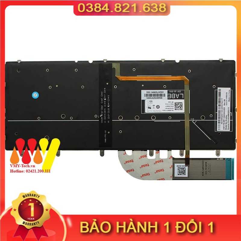 Bàn phím laptop Dell XPS13 9343 9350 9550 NEW 100%