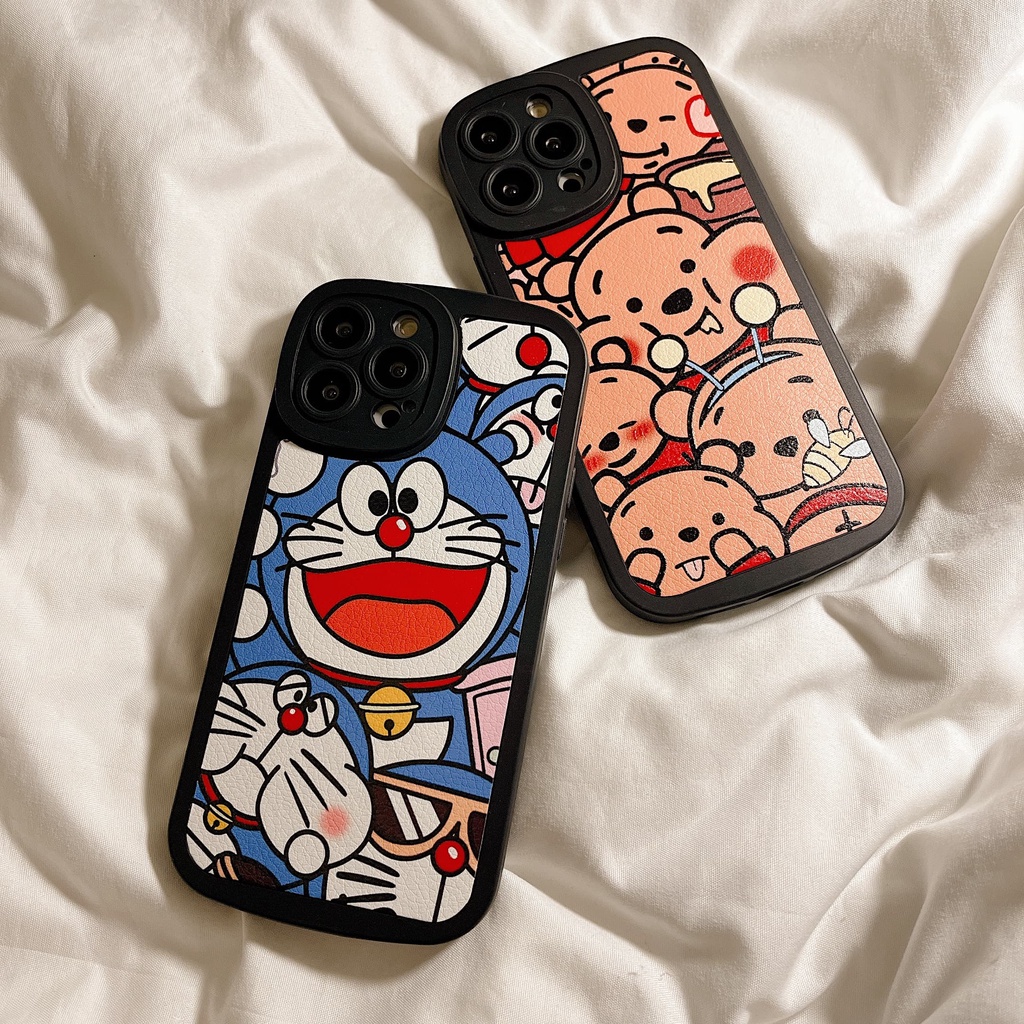 Ốp Điện Thoại Chống Sốc In Hình Gấu Winnie Hoạt Hình Cho iPhone 14 / 13 / 12 / 11 / XS / 8P / 7 / 6P