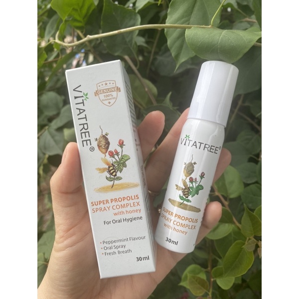 Keo ong xịt họng Vitatree Úc 30ml