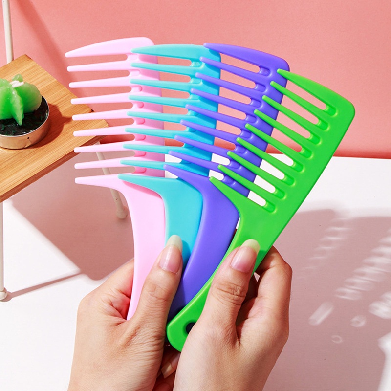 Lược Răng Thưa Nhuộm Tóc Khô / Ướt Chuyên Nghiệp Cho Nam Và Nữ