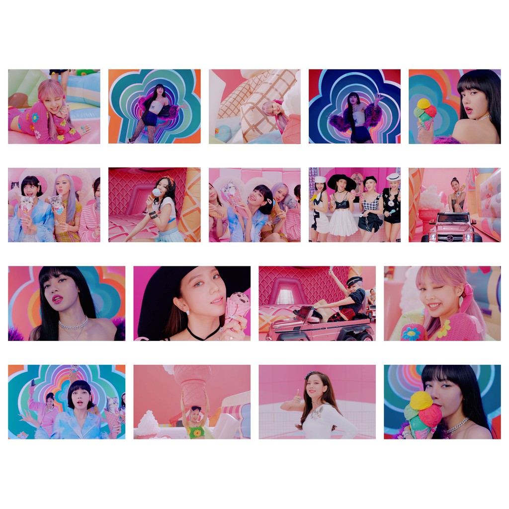 Lomo card 54 ảnh BLACKPINK - MV ICE CREAM