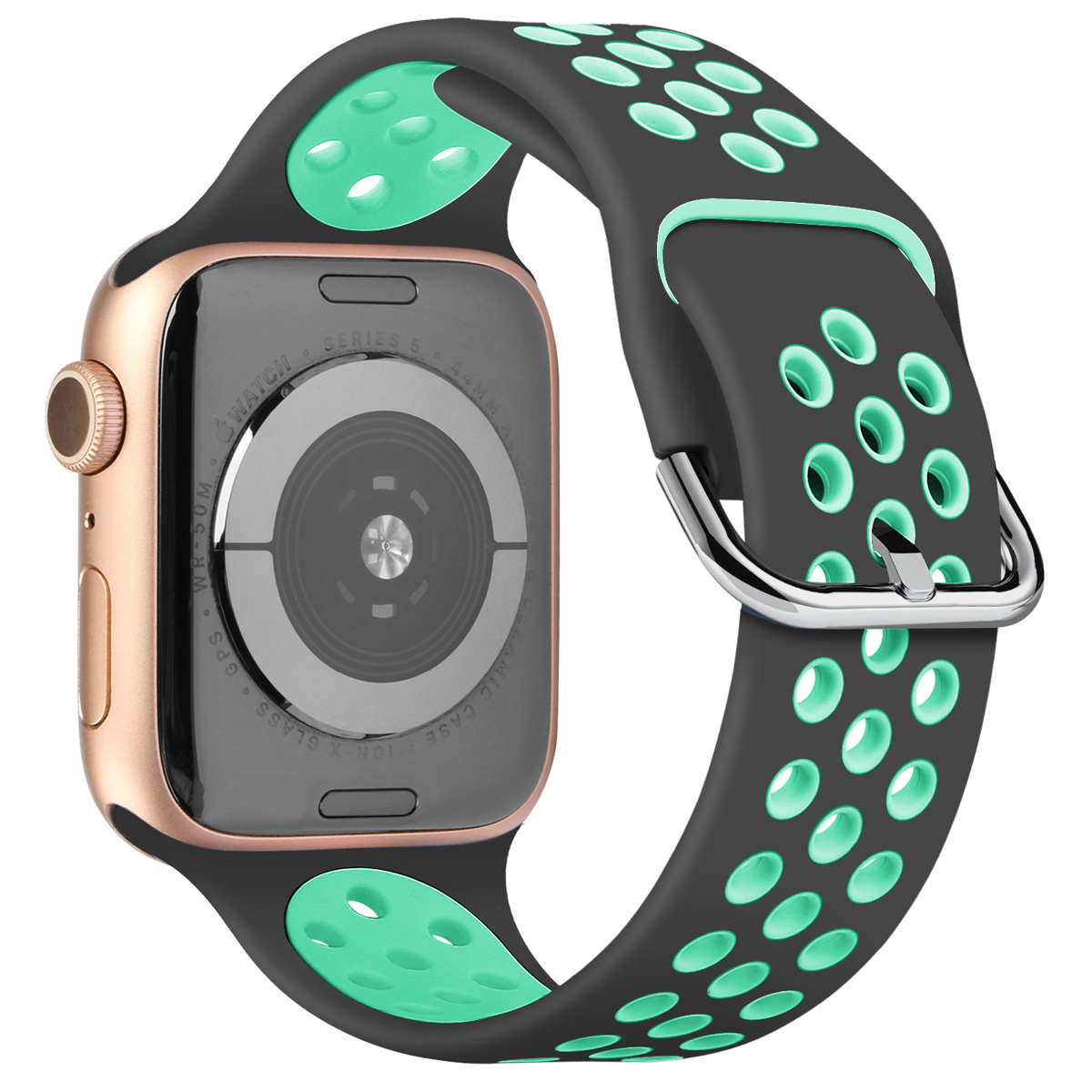 Dây Đeo Silicon Hai Màu Cho Đồng Hồ Thông Minh Apple Iwatch1